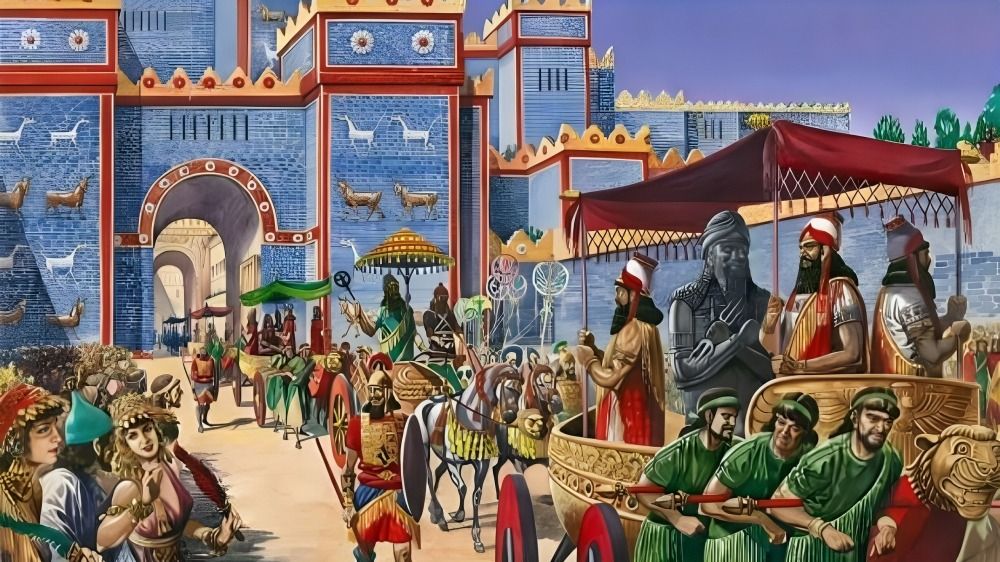 Akitu festival, ancient Mesopotamia, ritual, celebration.