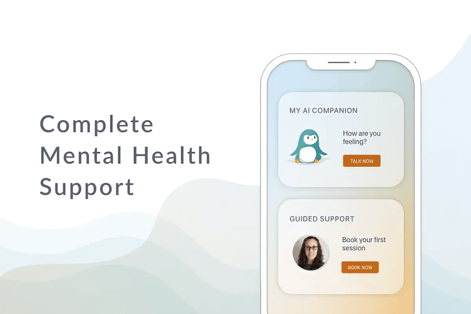 An app for mental health support with a penguin.